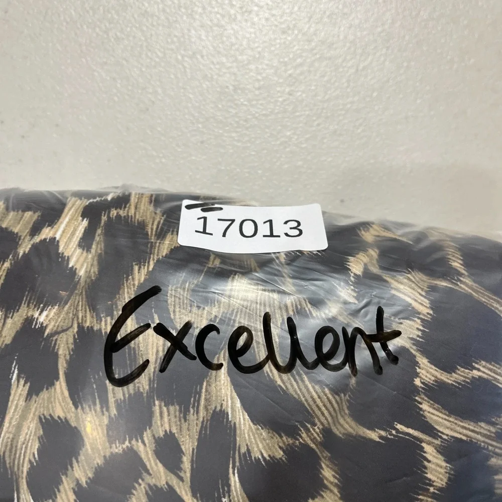 Michael Kors Trench Coat Womens PP Multi Leopard Cotton Belted Double Breasted